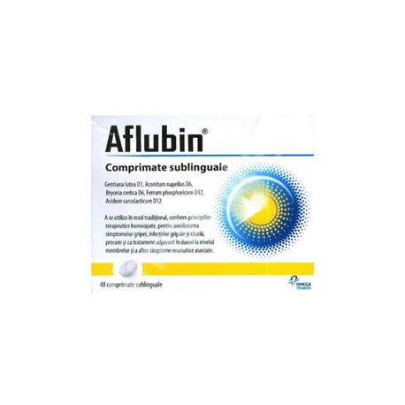 Aflubin homeopat comprimate sublinguale antigripale X 12