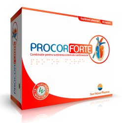 Procor Forte cu conezima Q10 – protejeaza sistemul cardiovascular 30 capsule Sun Wave Pharma
